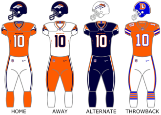 Denver Broncos uniforms