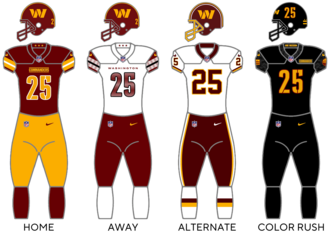 Washington Commanders uniforms