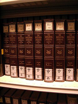 Encyclopedia Americana at Göttingen State and University Library