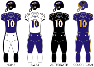 Baltimore Ravens uniforms