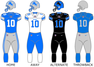 Detroit Lions uniforms
