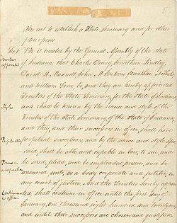 A hand-written document