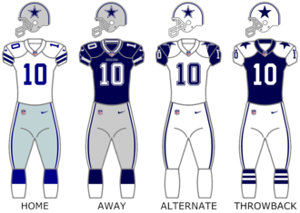 Dallas Cowboys uniforms