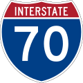 Interstate 70 marker