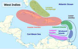 Location within the Caribbean (red shading)