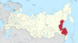Location of Khabarovsk Krai