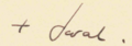 Dame Sarah Mullally's signature