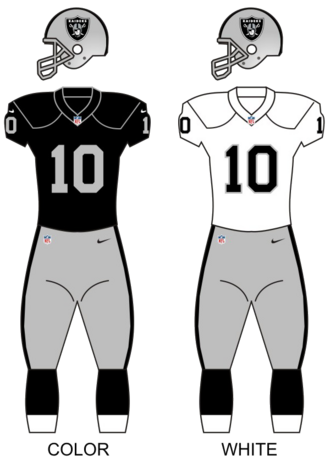 Oakland Raiders uniforms
