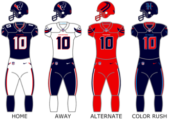 Houston Texans uniforms