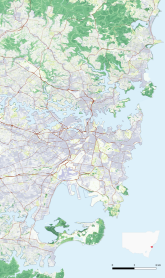 Port Jackson is located in east Sydney