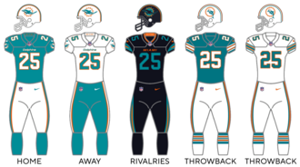 Miami Dolphins uniforms