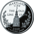 Maryland quarter dollar coin