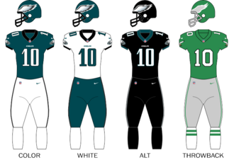 Philadelphia Eagles uniforms