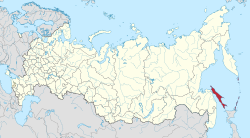 Location of Sakhalin Oblast