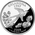 Oklahoma quarter dollar coin