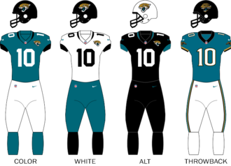 Jacksonville Jaguars uniforms