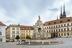 Zelný trh and Parnas fountain, Brno